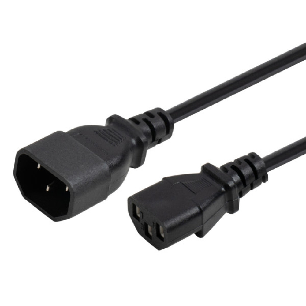 Кабель живлення C13 to C14 1.8m 0.75mm2 copper Vinga (VYPCC13141875CU)