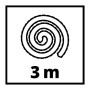 Шланг для будівельного пилососа Einhell преміум, надміцний, 3м (2362005)