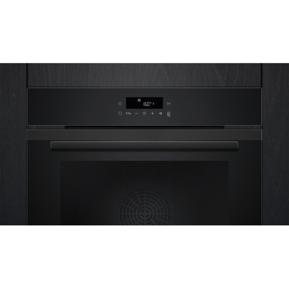 Духова шафа Siemens електрична, 71л, A+, дисплей, конвекція, піроліз, чорний