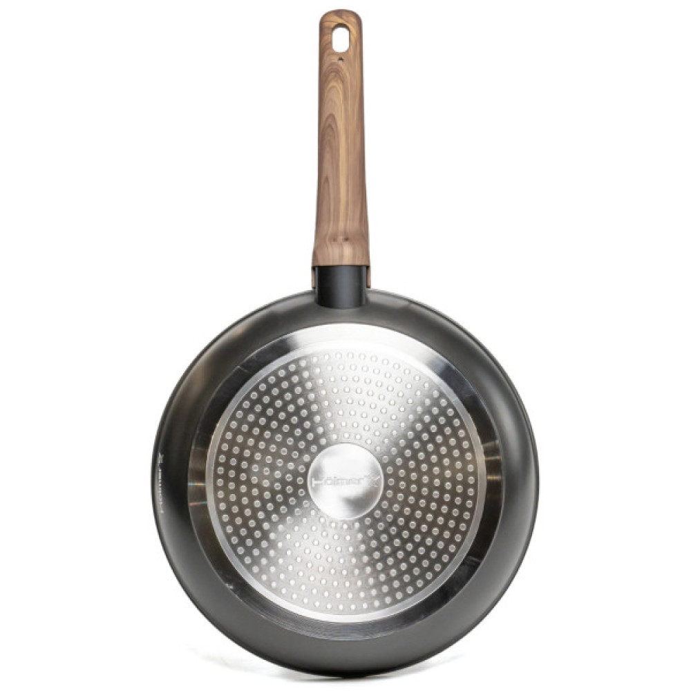 Сковорода Hölmer Wood кована з кришкою 24 см (FP-22524-SWBL Wood)