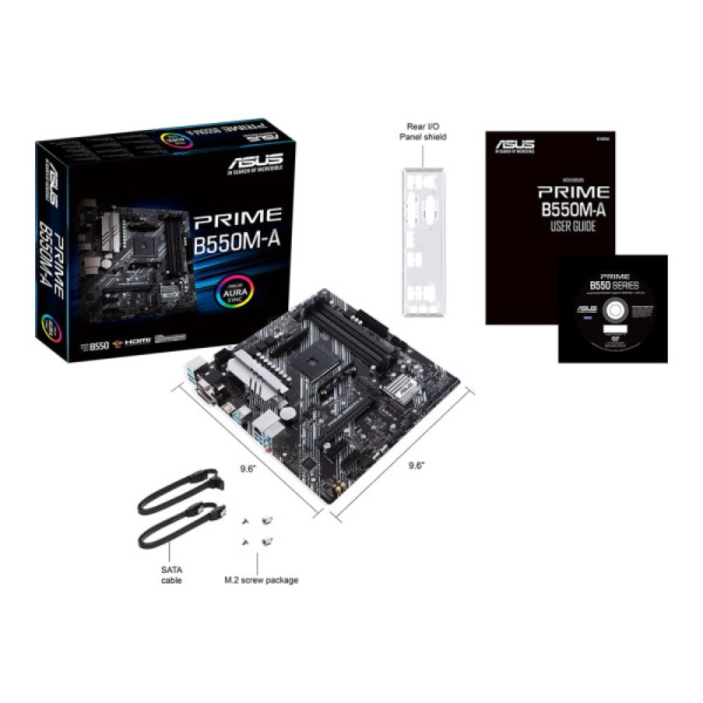 Материнcька плата ASUS PRIME B550M-A sAM4 B550 4xDDR4 M.2 HDMI DVI D-Sub mATX