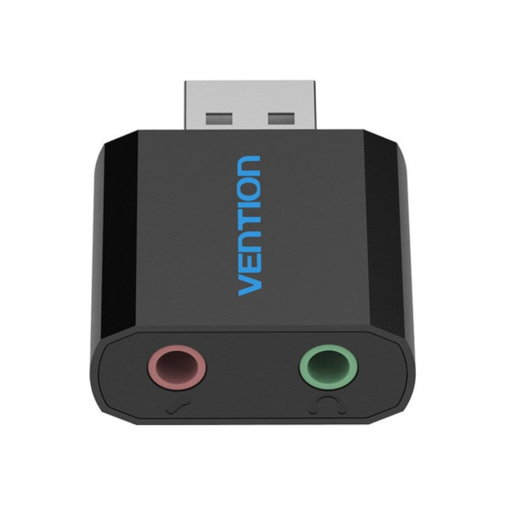 Звукова плата VENTION Audio USB 2х3,5mm jack Metal (VAB-S17-B)