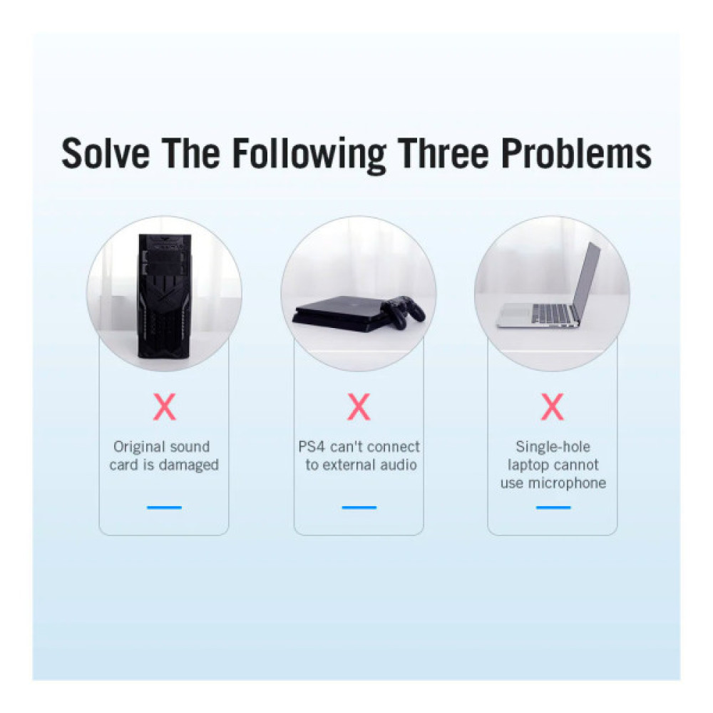 Звукова плата VENTION Audio USB 2х3,5mm jack Metal (VAB-S17-B)