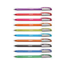 Ручка кулькова Unimax Trio DC-3, набір 10 кольорів, асорті (UX-108-20)