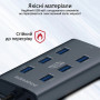 Концентратор Promate USB Hub 7 ports ezhub-7.grey (ezhub-7.grey) Концентратор Promate USB Hub 7 ports ezhub-7.grey (ezhub-7.grey)