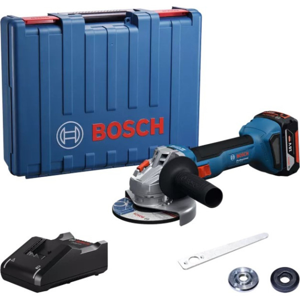 Шліфмашина кутова акумуляторна Bosch Professional GWS 18V-8 125мм 18В 1x4А·год 0-11000об·хв 1.6кг кейс ЗП GAL 18V-40