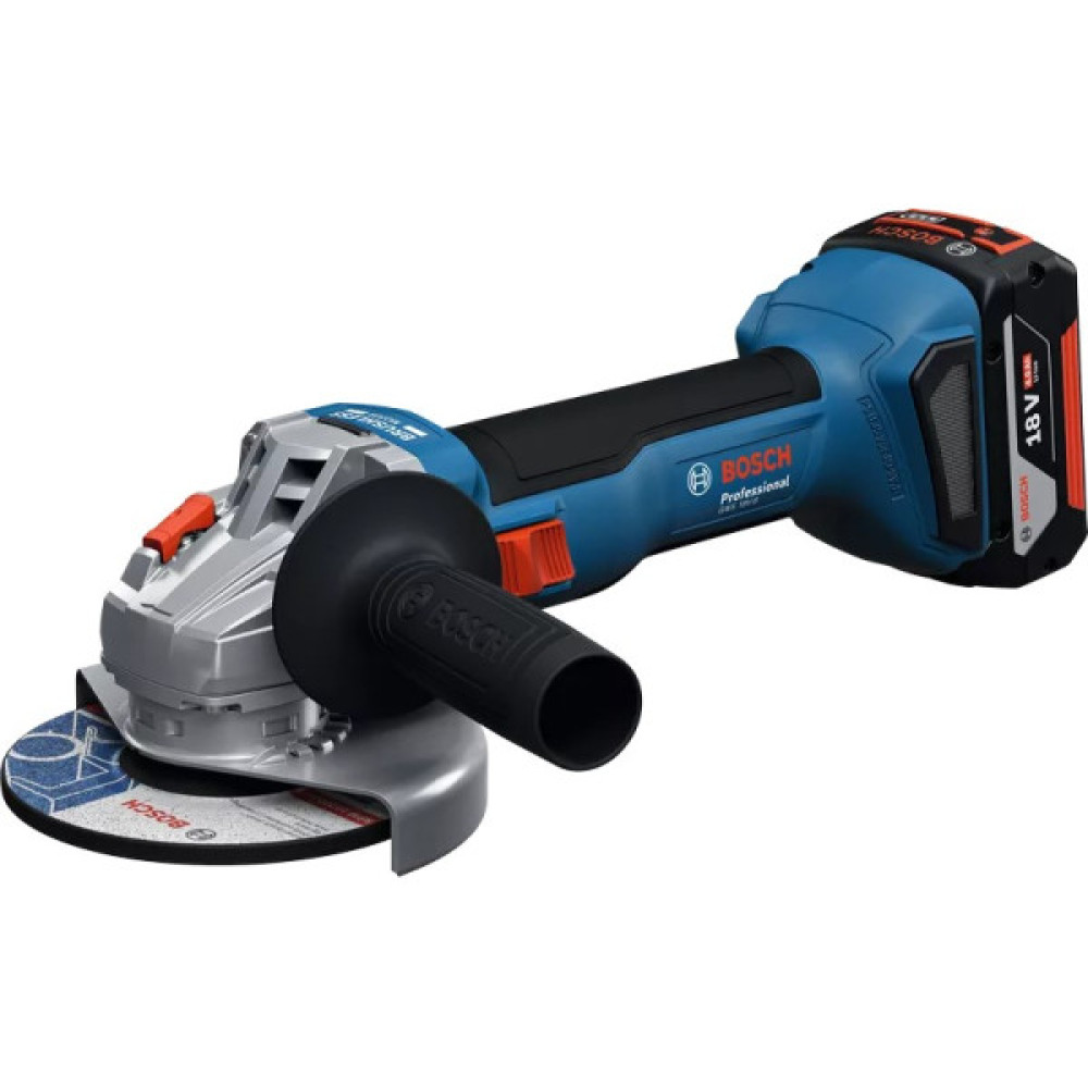Шліфмашина кутова акумуляторна Bosch Professional GWS 18V-8 125мм 18В 1x4А·год 0-11000об·хв 1.6кг кейс ЗП GAL 18V-40