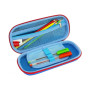 Пенал Cool For School з тисненням 1 відділення Чорний (QT-5697-Blue) Пенал Cool For School з тисненням 1 відділення Чорний (QT-5697-Blue)