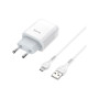 Зарядний пристрій HOCO C72A Glorious USB + cable Micro 10.5W White (6931474713001) Зарядний пристрій HOCO C72A Glorious USB + cable Micro 10.5W White (6931474713001)