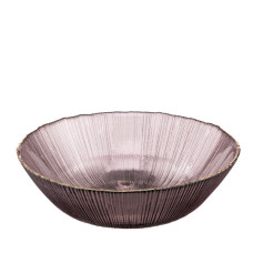 Салатник Ardesto Mallow 16.8см, скло, рожевий (AR5014)