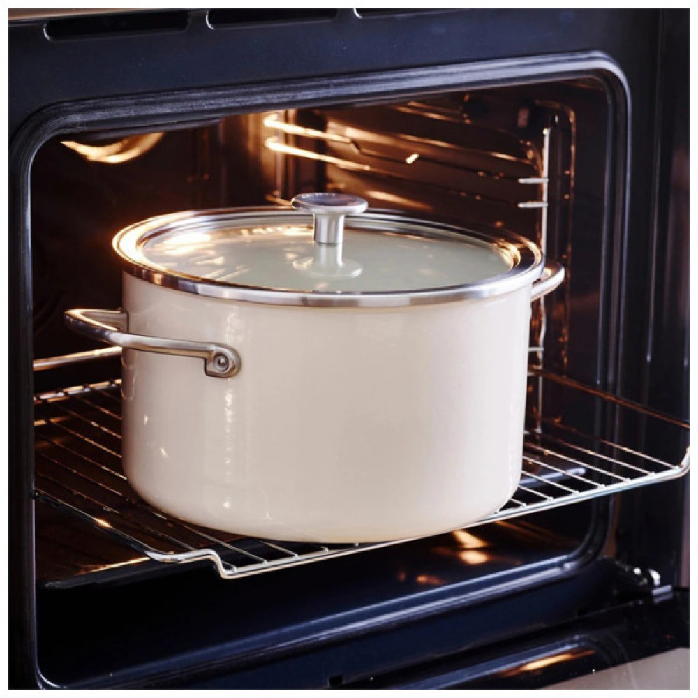 Каструля KitchenAid Steel Core 24 см 6 л мигдалевий крем (CC003269-001)