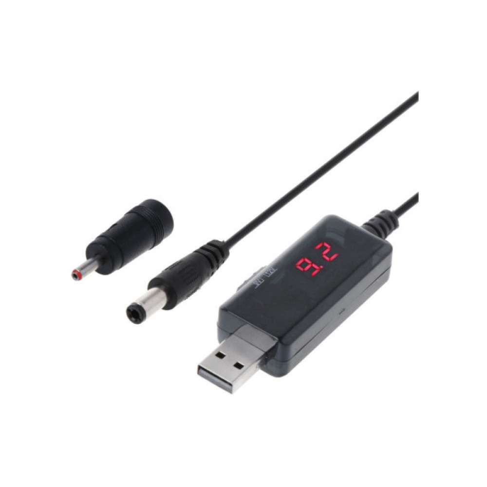 Кабель живлення USB to DC 3.5x1.35mm + 5.5x2.1mm 9V-12V Dynamode (KWS-912V)