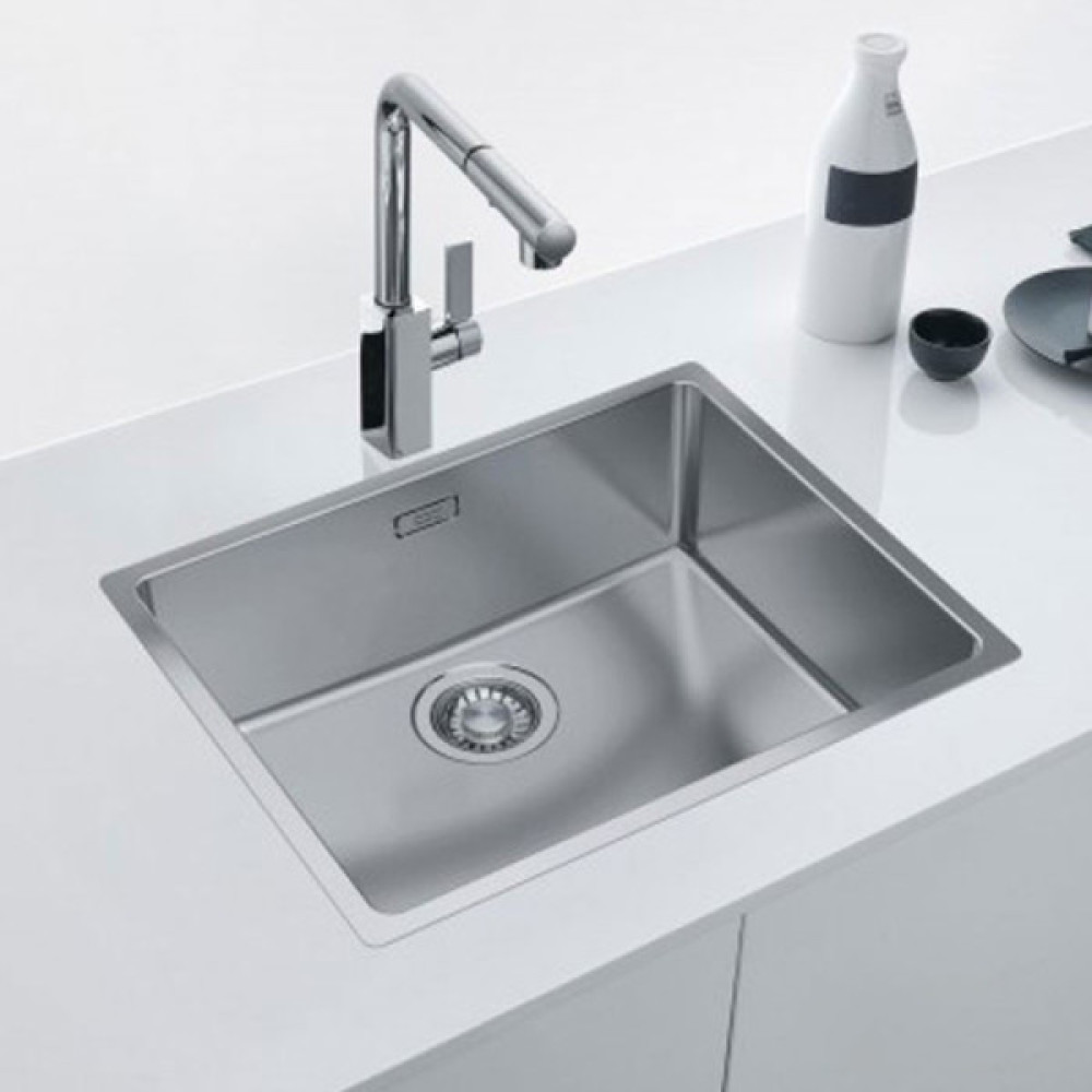 Кухонна мийка Franke Maris MRX 210-40/127.0598.745/нержав.сталь полірована/квадратна/440х440х180/врівень зі стільницею SlimTop
