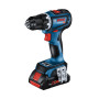 Шурупокрут-дриль ударний акумуляторний Bosch Professional GSR 18V-90 C 18В 2х5А·год 36-64Нм 0-2100об·хв кейс 1.1кг