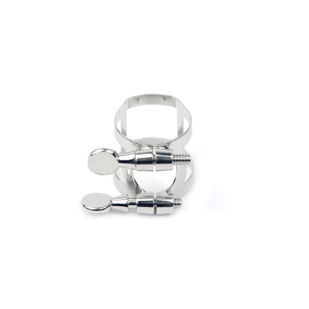 Лігатура для саксофонів D'Addario Rico Ligature & Cap For Tenor Sax, Hard Rubber-Style Nickel-Plated (RTS1N)