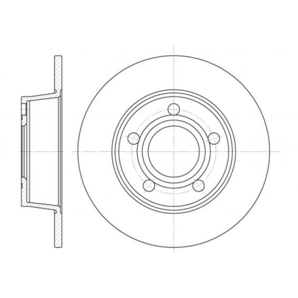 Гальмівний диск REMSA 6724.00