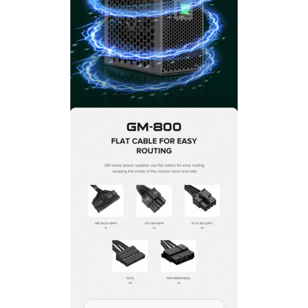 GAMEMAX GM-800 Modular  (GM-800  Modular )