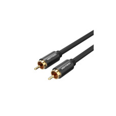 Кабель мультимедійний 1xRCA M to 1xRCA M 2.0m digital black Vention (VAB-R09-B200)