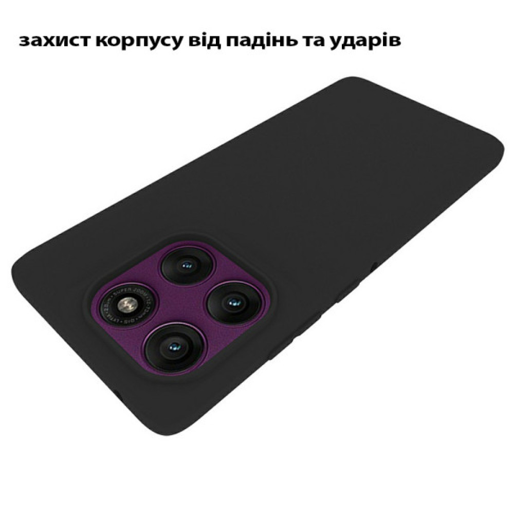 Чохол до мобільного телефона BeCover Motorola Edge 60 Pro Black (713774) Чохол до мобільного телефона BeCover Motorola Edge 60 Pro Black (713774)