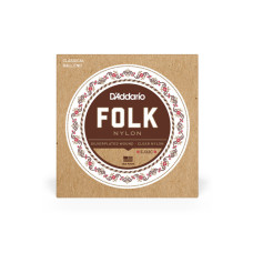 Струни для гітари D'Addario Folk Nylon Ball End Silver Wound / Clear Treble (EJ32C)