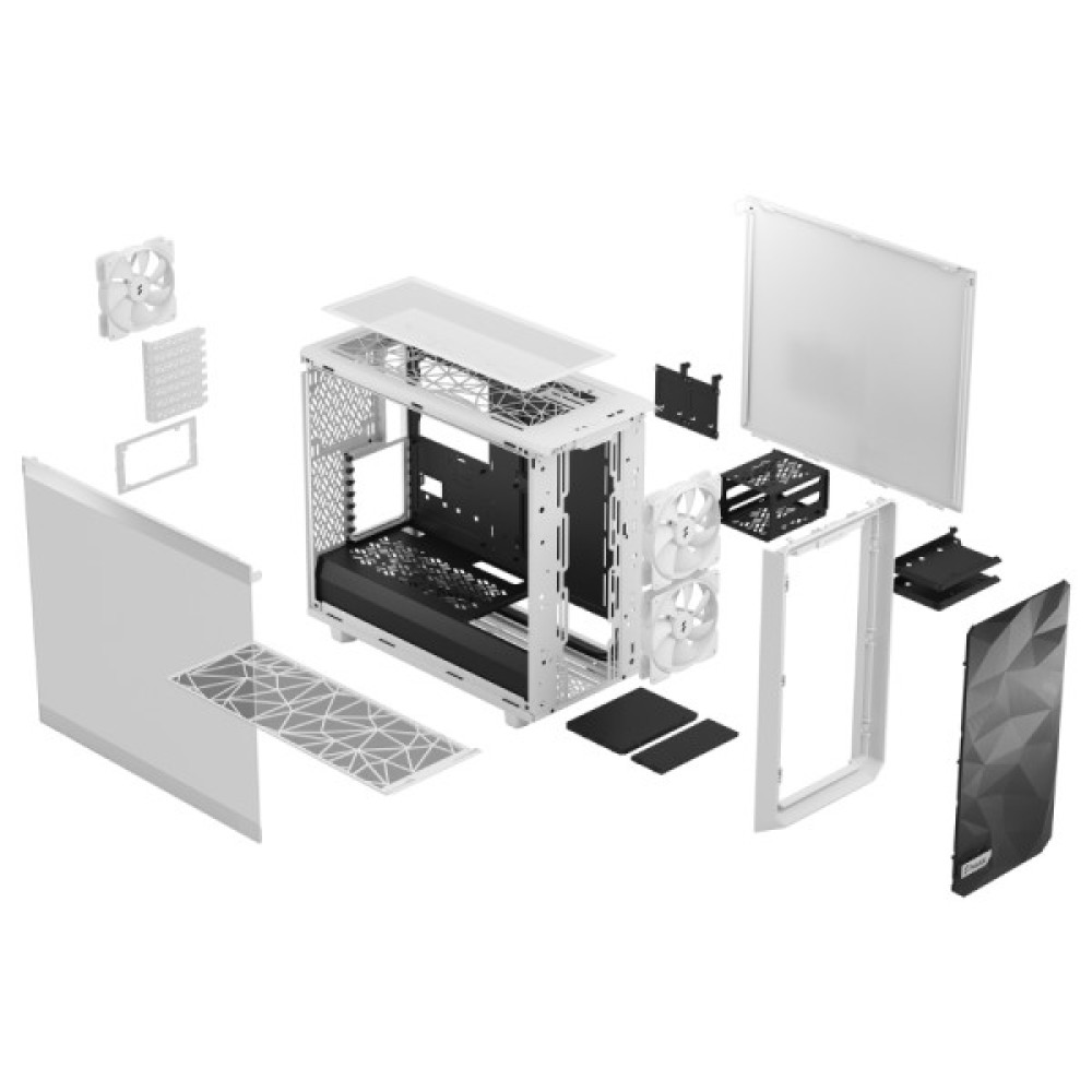 FRACTAL DESIGN Meshify 2 Lite White TG Clear (FD-C-MEL2A-04)