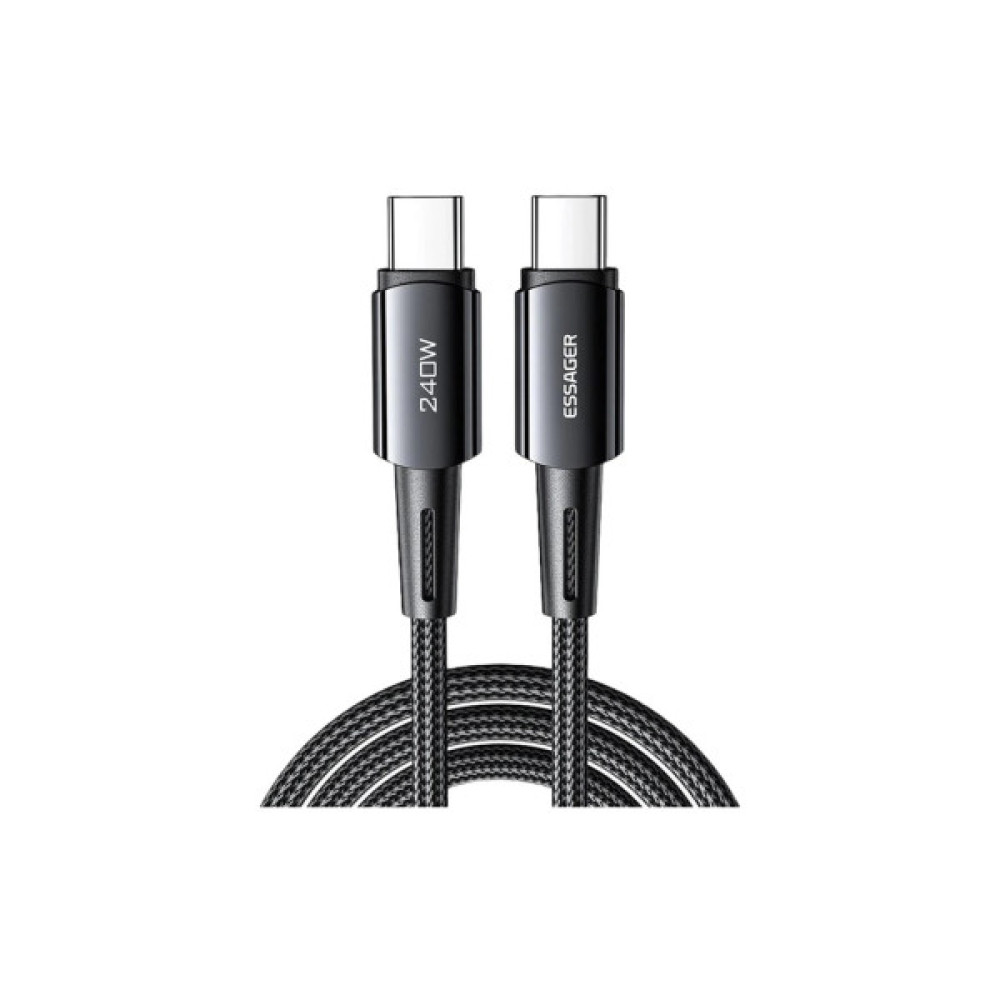 Дата кабель USB-C to USB-C 1.0m 240W Essager (EXCTT3-CG0G-P)