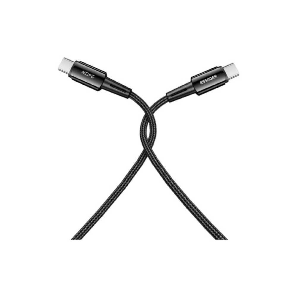 Дата кабель USB-C to USB-C 1.0m 240W Essager (EXCTT3-CG0G-P)