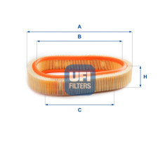 Повітряний фільтр для автомобіля UFI 30.806.00