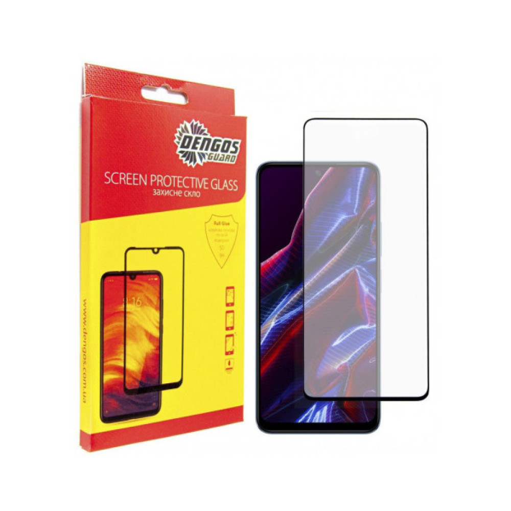 Скло захисне Dengos Full Glue Poco X5 5G (black) (TGFG-302) Скло захисне Dengos Full Glue Poco X5 5G (black) (TGFG-302)