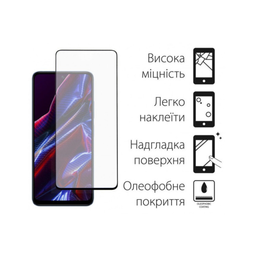 Скло захисне Dengos Full Glue Poco X5 5G (black) (TGFG-302) Скло захисне Dengos Full Glue Poco X5 5G (black) (TGFG-302)