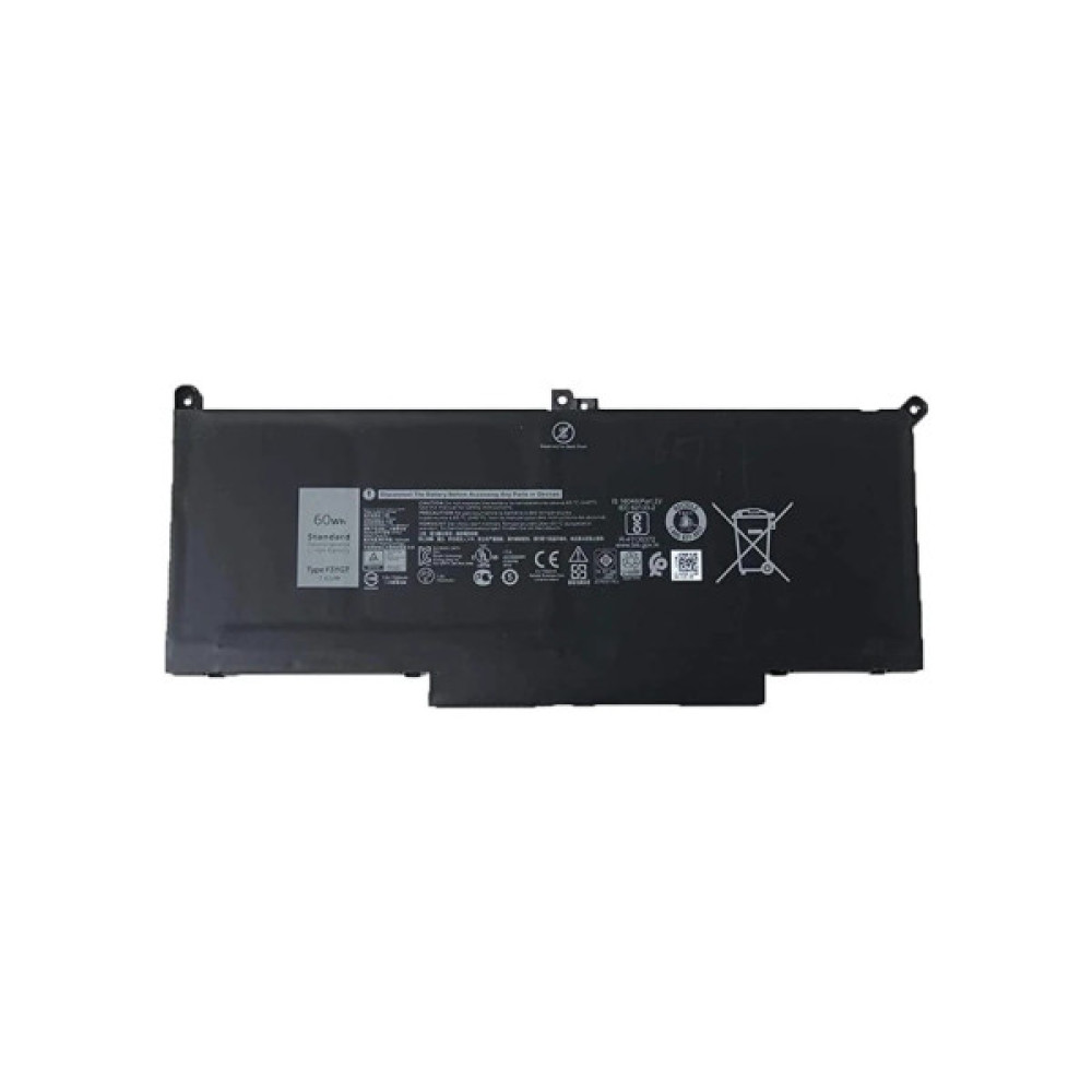 Акумулятор до ноутбука Dell Latitude 7280 F3YGT, 53Wh (7200mAh), 4cell, 7.4V, Li-Pol AlSoft (A47873)