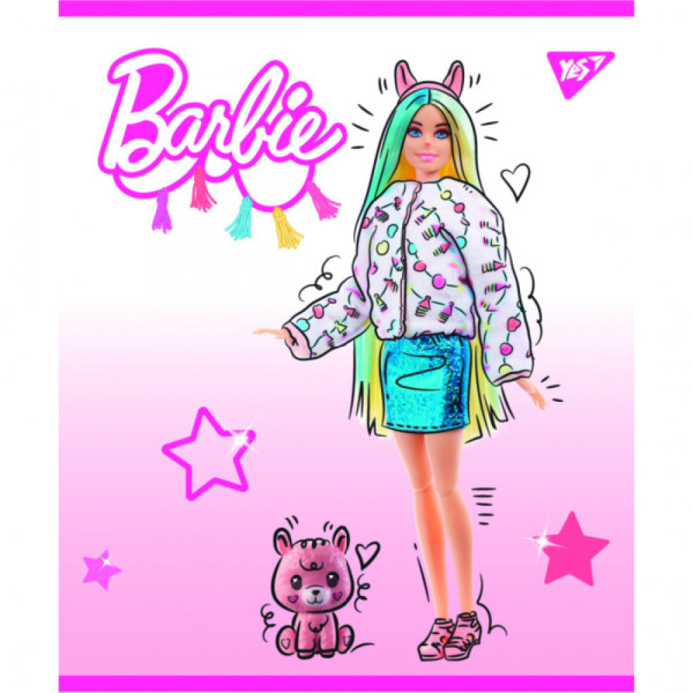 Зошит Yes А5 Barbie 18 аркушів клітинка (766813)