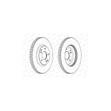 Гальмівний диск FERODO DDF2091C