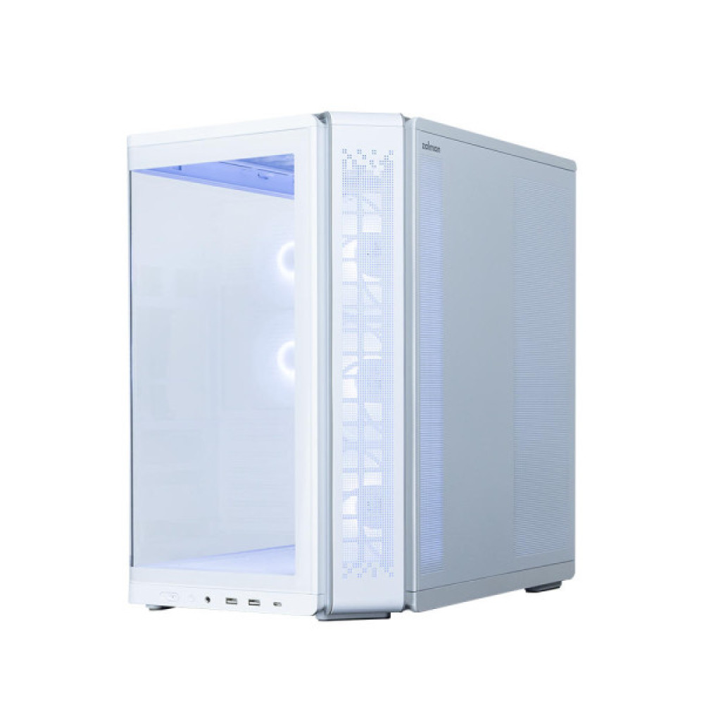 Корпус Zalman P60 без БЖ, 2xUSB3.0, 1x Type C, 3x120мм ARGB Reverse, 2x120мм ARGB, VGA 435мм, LCS ready, Curved Tempered Glass, Dual Chamber, ATX, білий