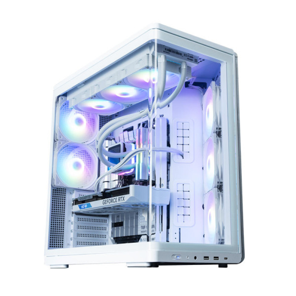 Корпус Zalman P60 без БЖ, 2xUSB3.0, 1x Type C, 3x120мм ARGB Reverse, 2x120мм ARGB, VGA 435мм, LCS ready, Curved Tempered Glass, Dual Chamber, ATX, білий