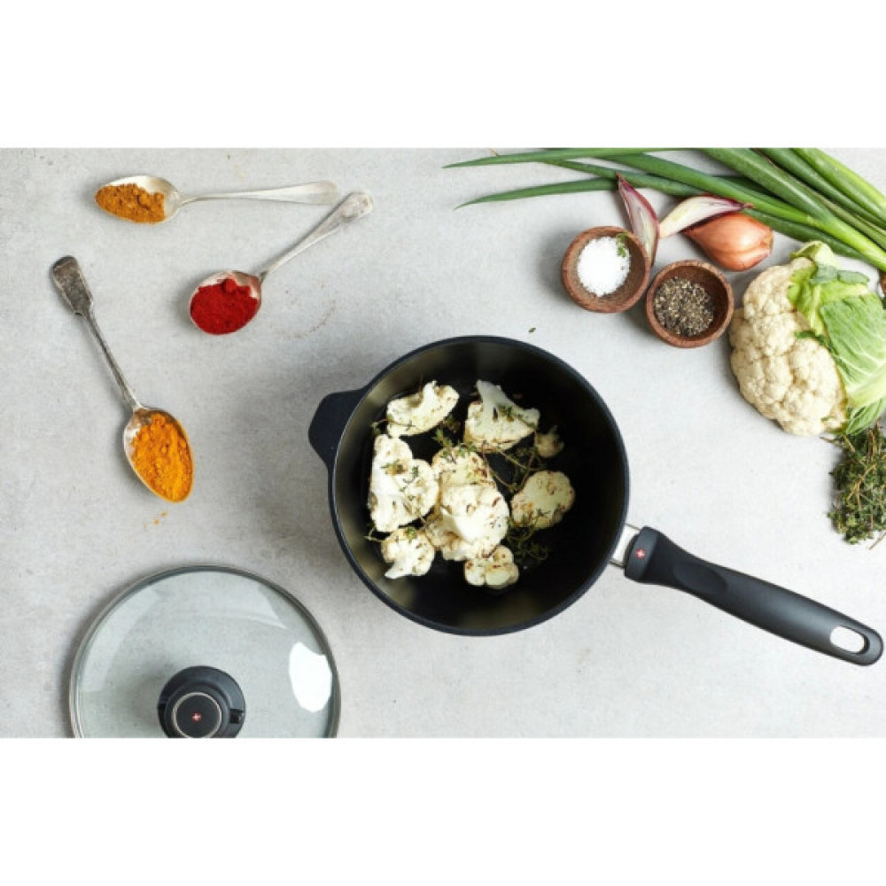 Ківш Swiss Diamond XD Induction з кришкою 18 см (XD6718ic)