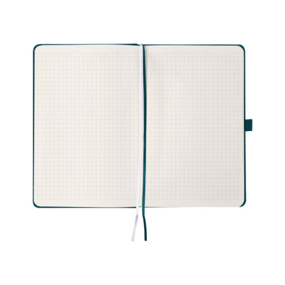 Книга записна Axent Partner Колоски 125x195 мм, 96 аркушів, клітинка, малахітова (8201-31-6-A)