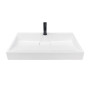 Раковина, умивальник Adamant VISION, штучний камінь, прямокут., з отвором для змішувача, без переливу, 800х455х110мм, накладний, білий