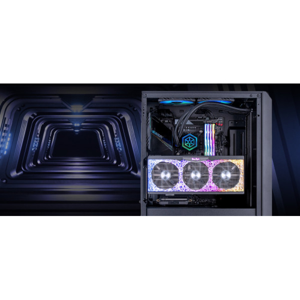 Корпус SilverStone Fara FA511Z-BG без БЖ, 2xUSB3.0, 3x120мм, ARGB VGA 360мм, LCS ready, TG Side Panel, ATX, чорний