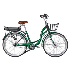Електровелосипед Dorozhnik 26" eAQUAMARINE BH рама-17" 36B 13А*г 500Вт 2026 зелений (ELB-D-26-317)