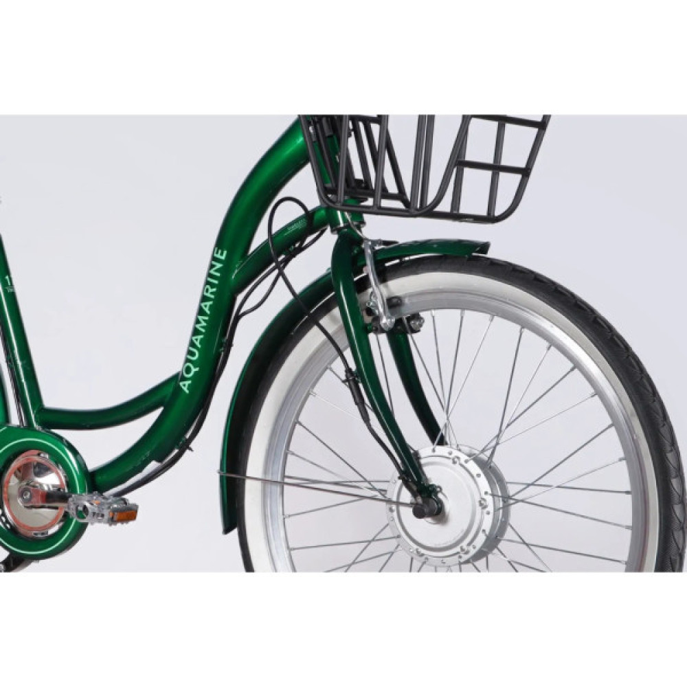 Електровелосипед Dorozhnik 26" eAQUAMARINE BH рама-17" 36B 13А*г 500Вт 2026 зелений (ELB-D-26-317)