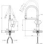 Змішувач Kroner Ersel-C03111BLK (CV033804)