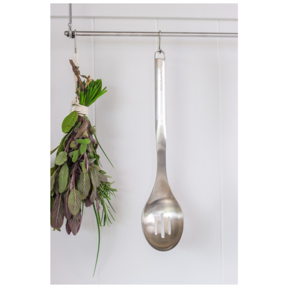 Ложка кухарська KitchenAid Premium з прорізами, 33,8 см (KMG004OHSS)