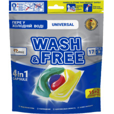 Капсули для прання Wash&Free Universal 17 шт. (4260637722065/4823128001614) Капсули для прання Wash&Free Universal 17 шт. (4260637722065/4823128001614)