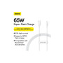 Дата кабель USB 2.0 AM to USB-C 1.0m Superior Fast Charging 60W white Baseus (CAYS000902) Дата кабель USB 2.0 AM to USB-C 1.0m Superior Fast Charging 60W white Baseus (CAYS000902)