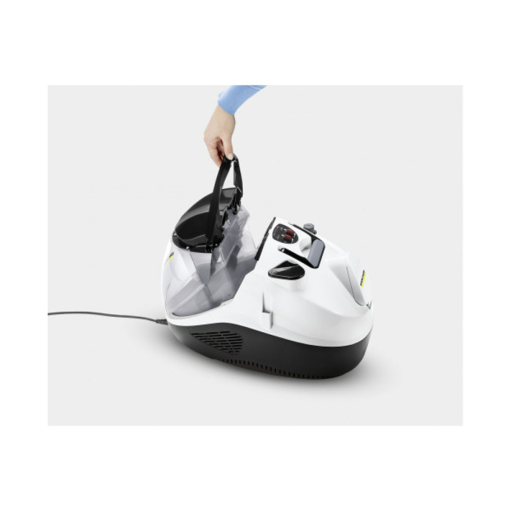 Паропилосос Karcher SV 7, 2200Вт, вологе прибирання, вода -0.45л, HEPA, обробка парою, біло-чорний