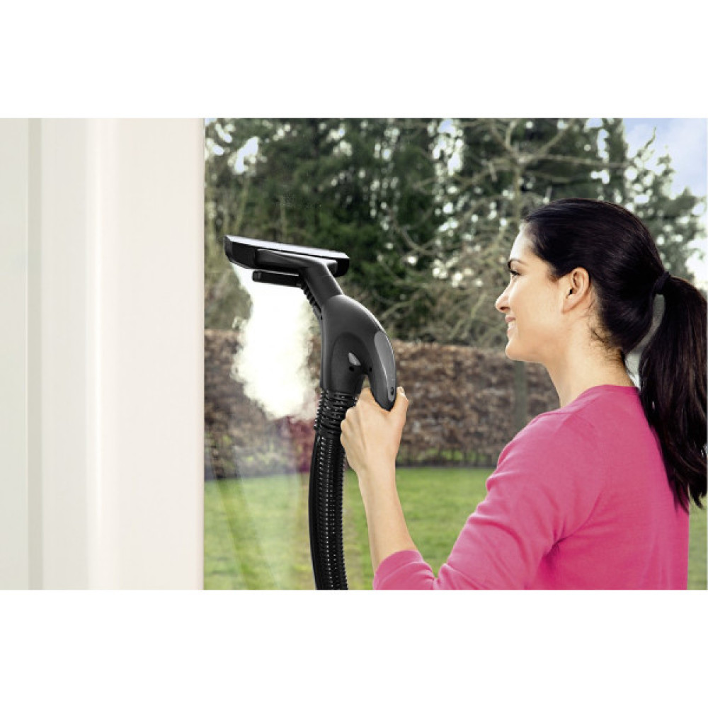 Паропилосос Karcher SV 7, 2200Вт, вологе прибирання, вода -0.45л, HEPA, обробка парою, біло-чорний