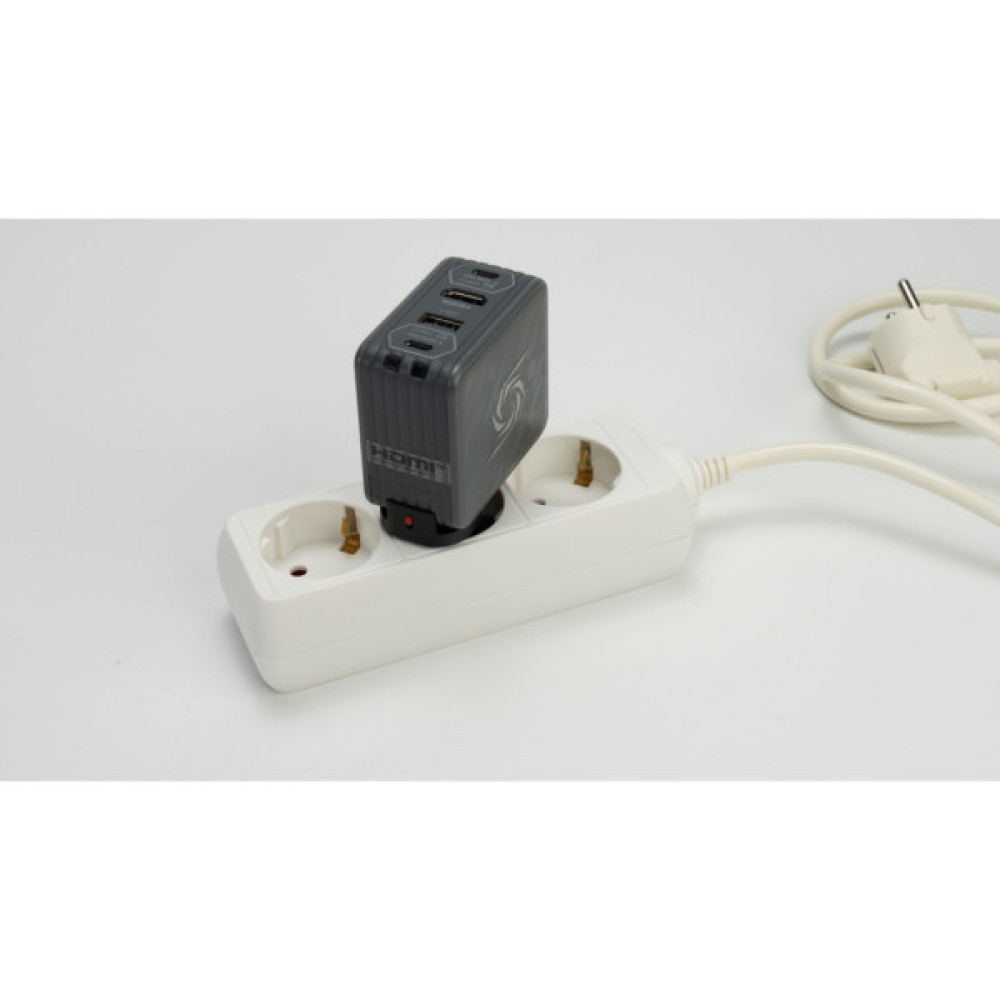 Зарядний пристрій AVerMedia GC313 CORE GO 100W 2хUSB-С 1хUSB-A 1xHDMI black (40AAGC313AWN)