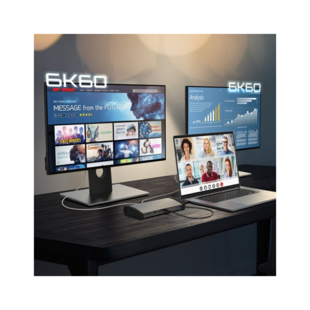 Порт-реплікатор J5create Dock-Station USB-C 11-in-1 (Thunderbolt/PD/картридер/USB-A/USB-C) (JTD562-EN)