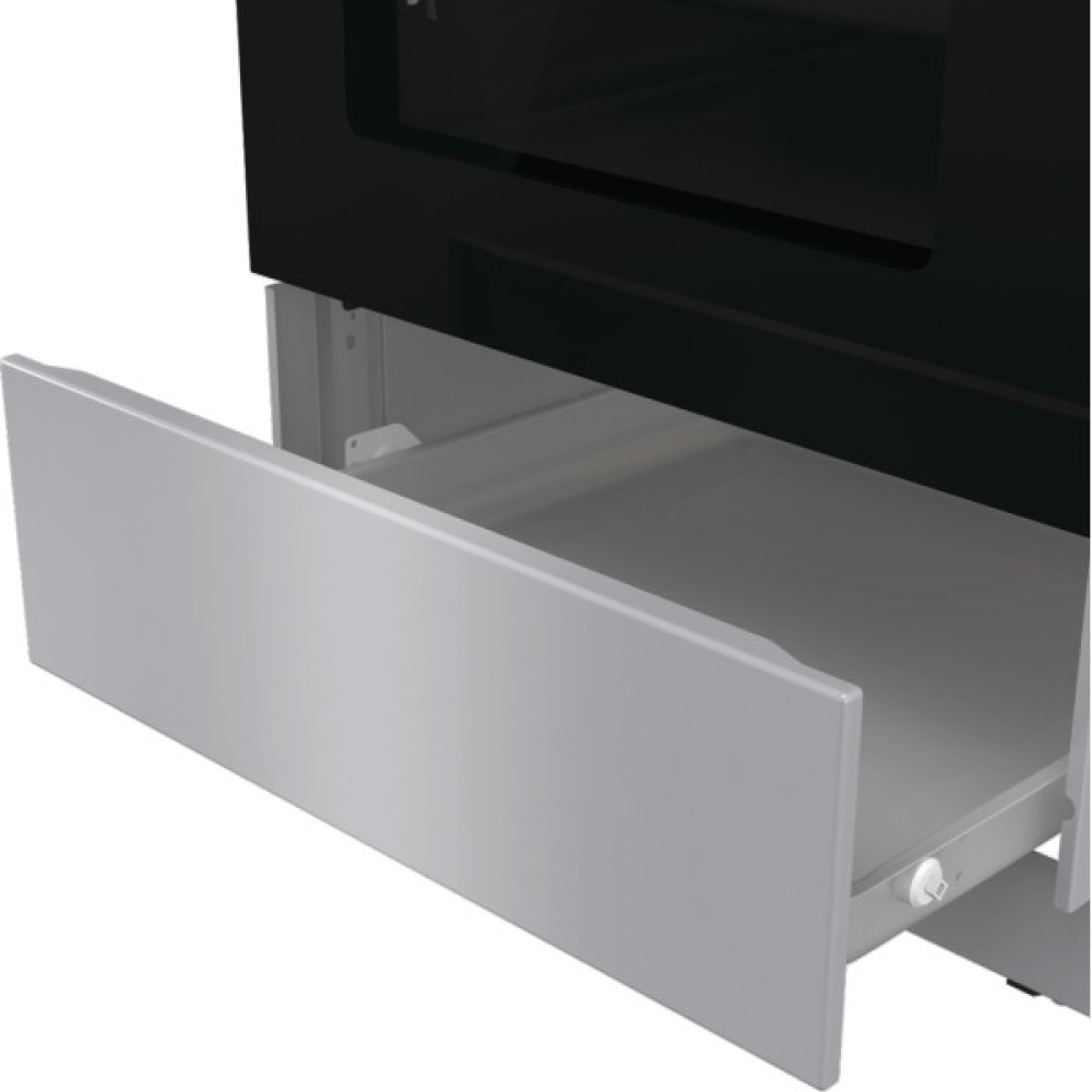 Плита Gorenje комбінована, 70л, 50x60см, дисплей, IconLed, емальовані, нерж
